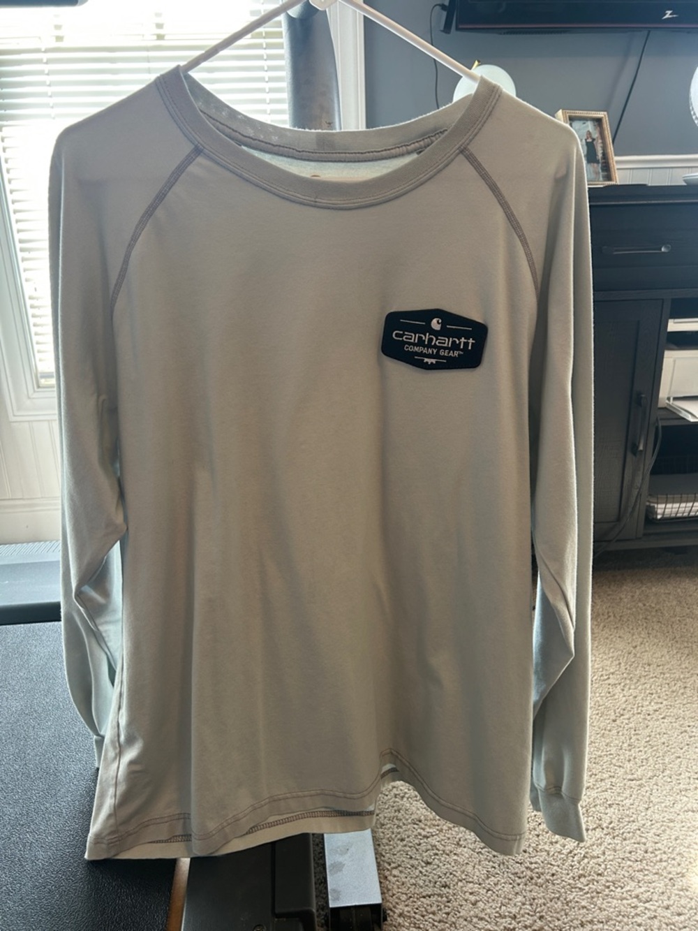 Carhartt fr Men’s Long-Sleeve Crew Shirt - tan